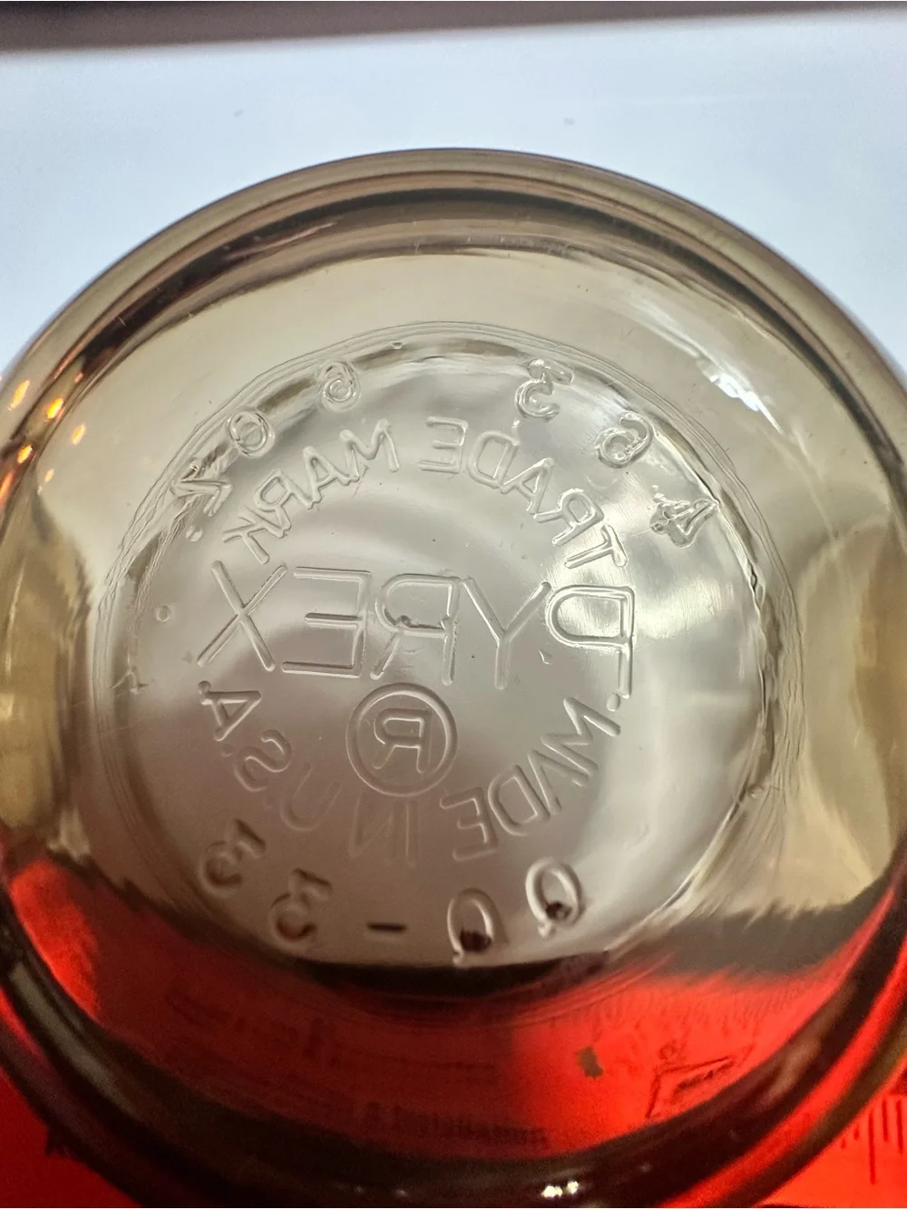 Pyrex Amber Glass Bowls Set of 4